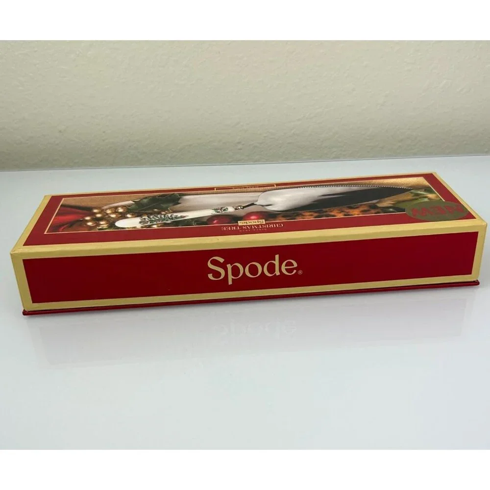 Spode Christmas Tree Cake Slicer Server 10.5